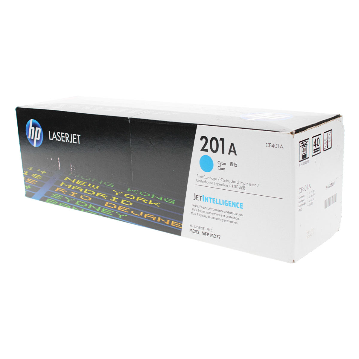 HP 201A (CF401A) Toner Cartridge, Cyan 1.4K Yield