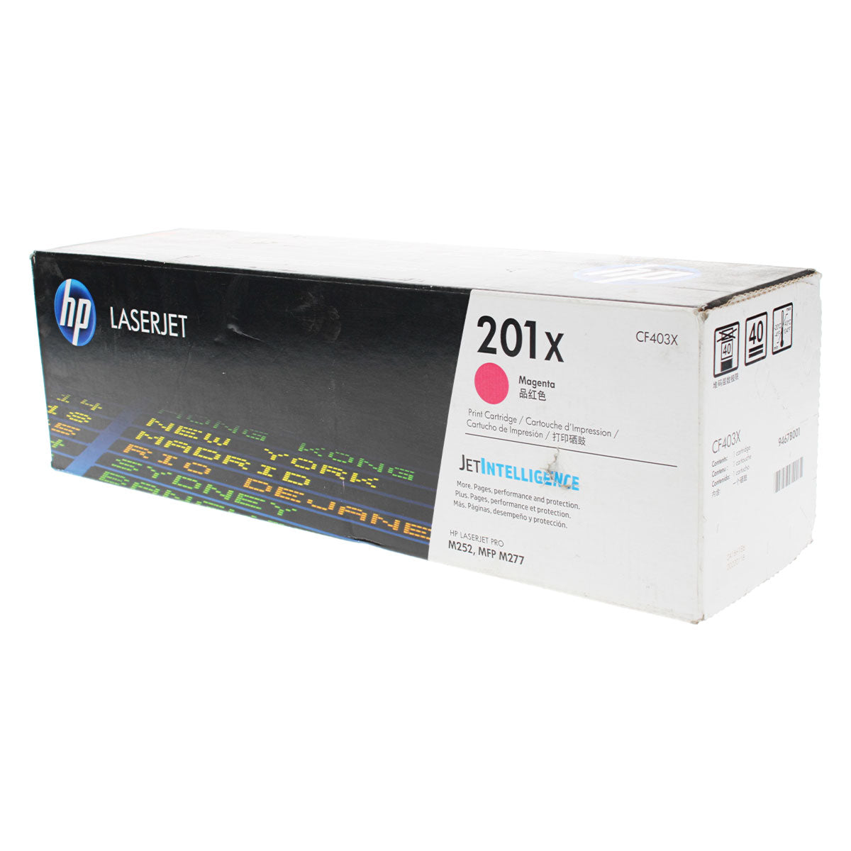 HP 201X (CF403X) Toner Cartridge, Magenta 2.3K High Yield