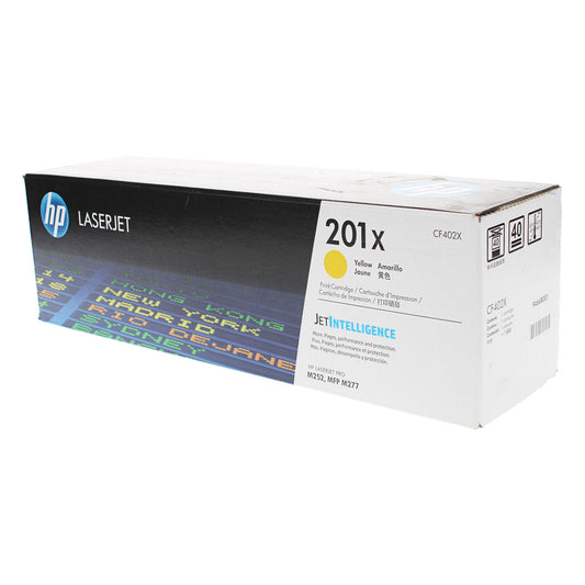 HP 201X (CF402X) Toner Cartridge, Yellow 2.3K High Yield