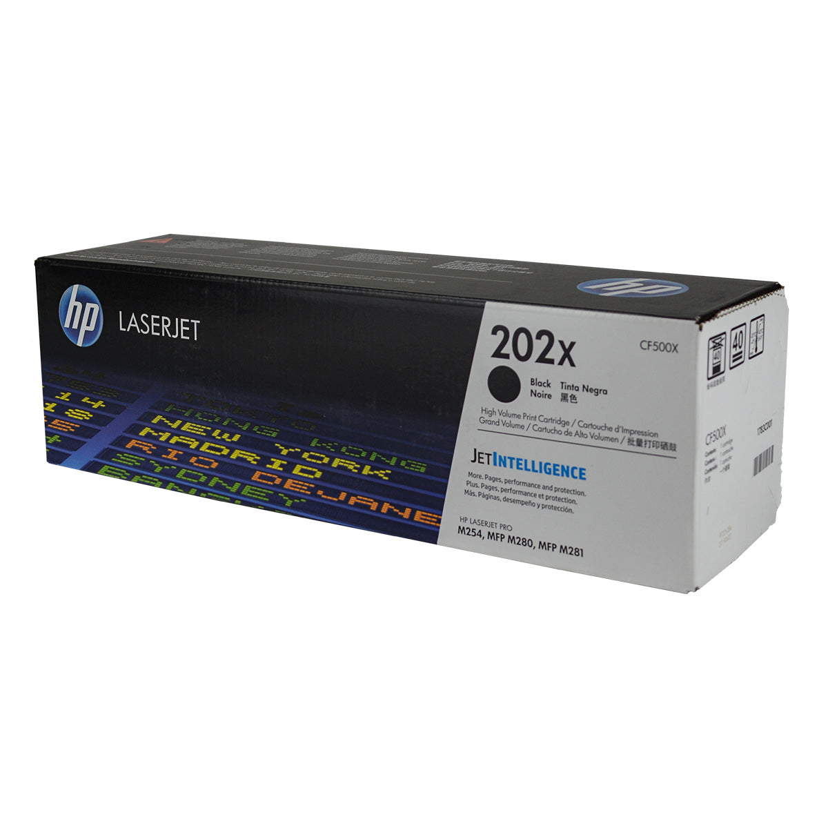 HP 202X (CF500X) Toner Cartridge, Black 3.2K High Yield