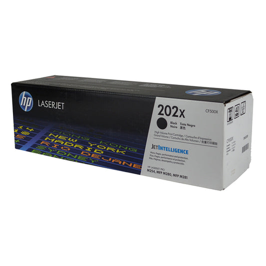 HP 202X (CF500X) Toner Cartridge, Black 3.2K High Yield