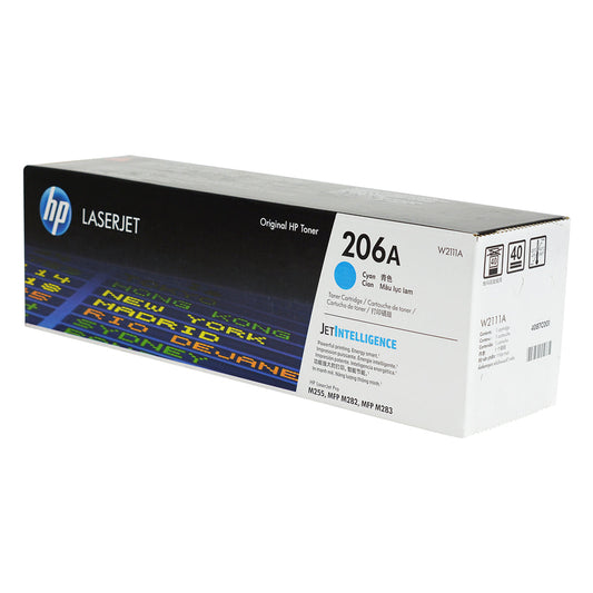 HP 206A (W2111A) Toner Cartridge, Cyan 1,250 Yield