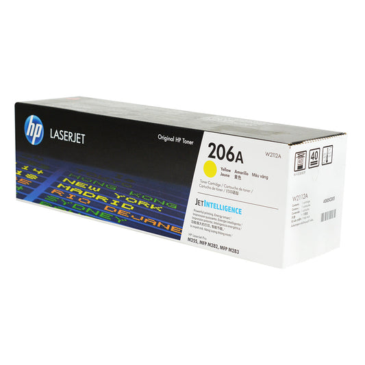 HP 206A (W2112A) Toner Cartridge, Yellow 1,250 Yield
