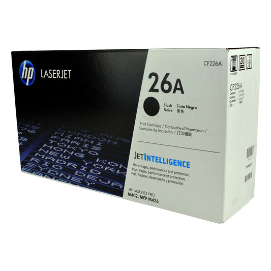 HP 26A (CF226A) Toner Cartridge, Black 3.1K Yield