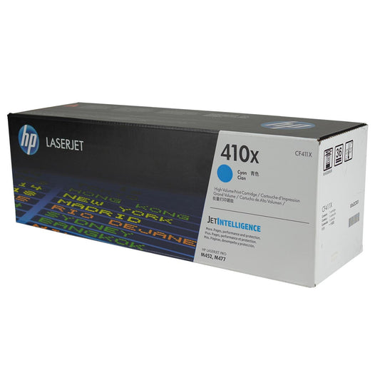 HP 410X (CF411X) Toner Cartridge, Cyan 5K High Yield