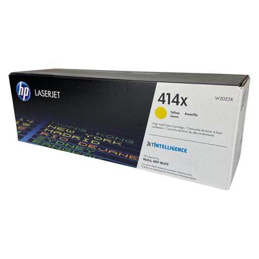 HP 414X (W2022X) Toner Cartridge, Yellow 6K High Yield