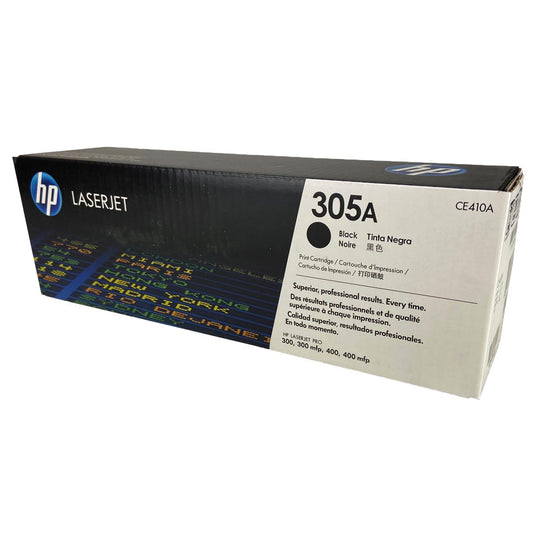 HP 305A (CE410A) Toner Cartridge, Black 2.2K Yield