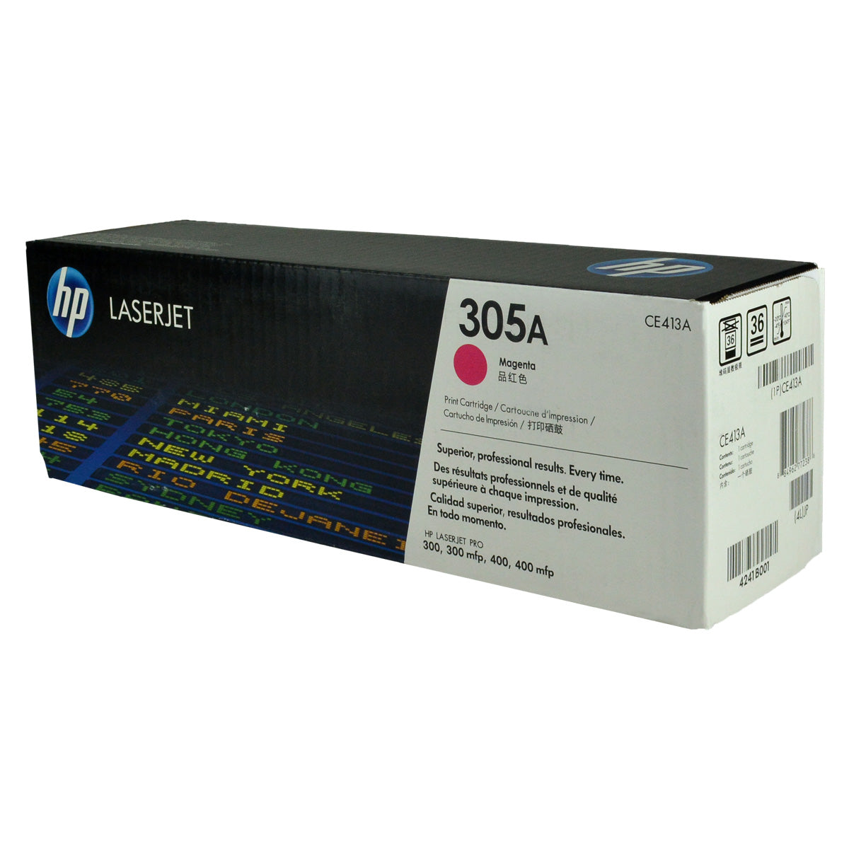 HP 305A (CE413A) Toner Cartridge, Magenta 2.6K Yield