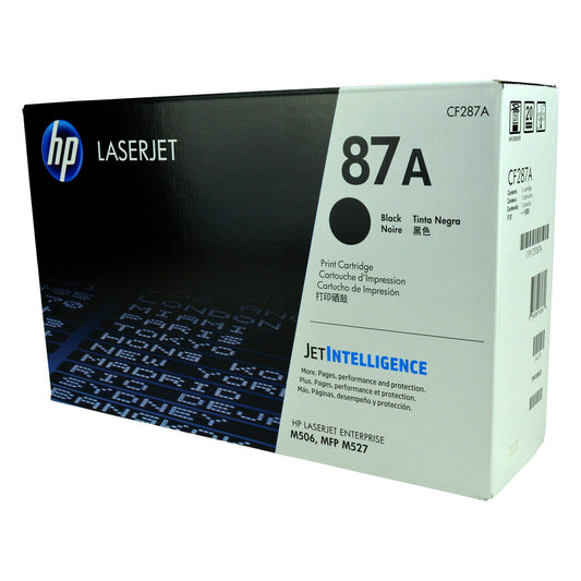 HP 87A (CF287A) Toner Cartridge, Black 9K Yield