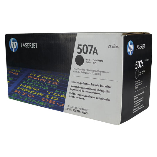 HP 507A (CE400A) Toner Cartridge, Black 5.5K Yield