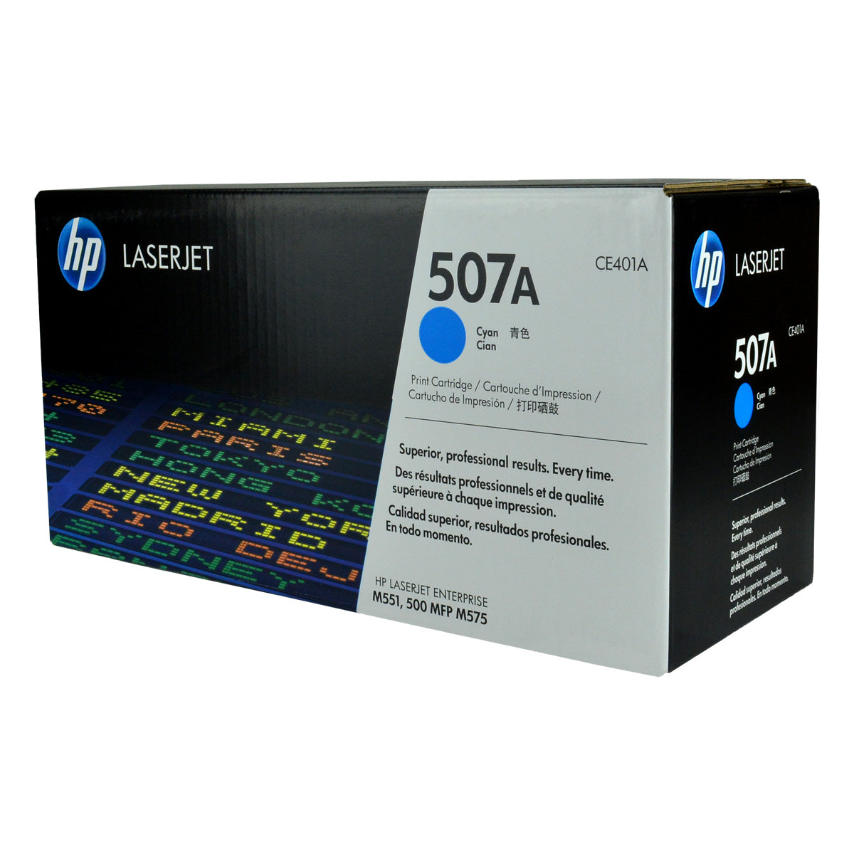 HP 507A (CE401A) Toner Cartridge, Cyan 6K Yield