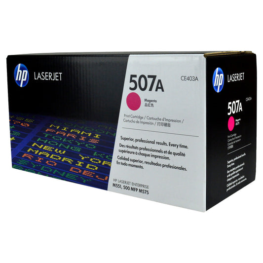 HP 507A (CE403A) Toner Cartridge, Magenta 6K Yield