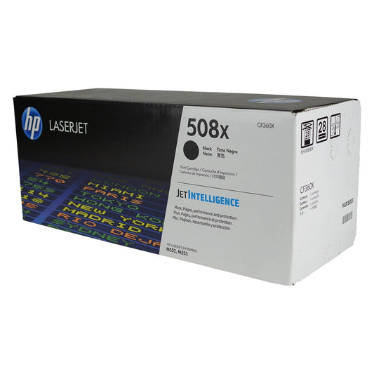 HP 508X (CF360X) Toner Cartridge, Black 12.5K High Yield