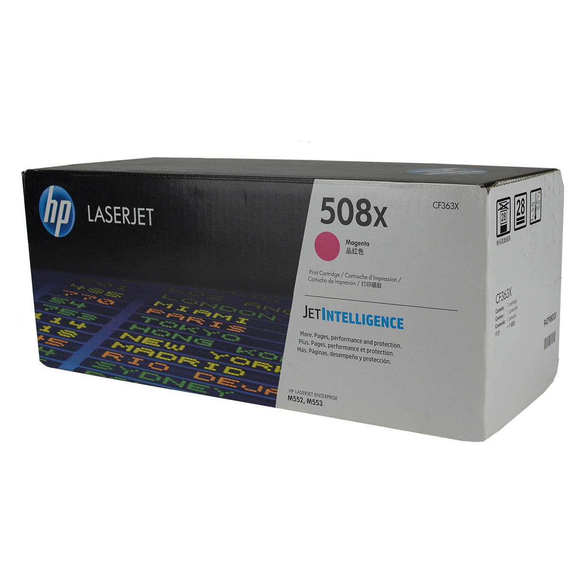 HP 508X (CF363X) Toner Cartridge, Magenta 9.5K High Yield