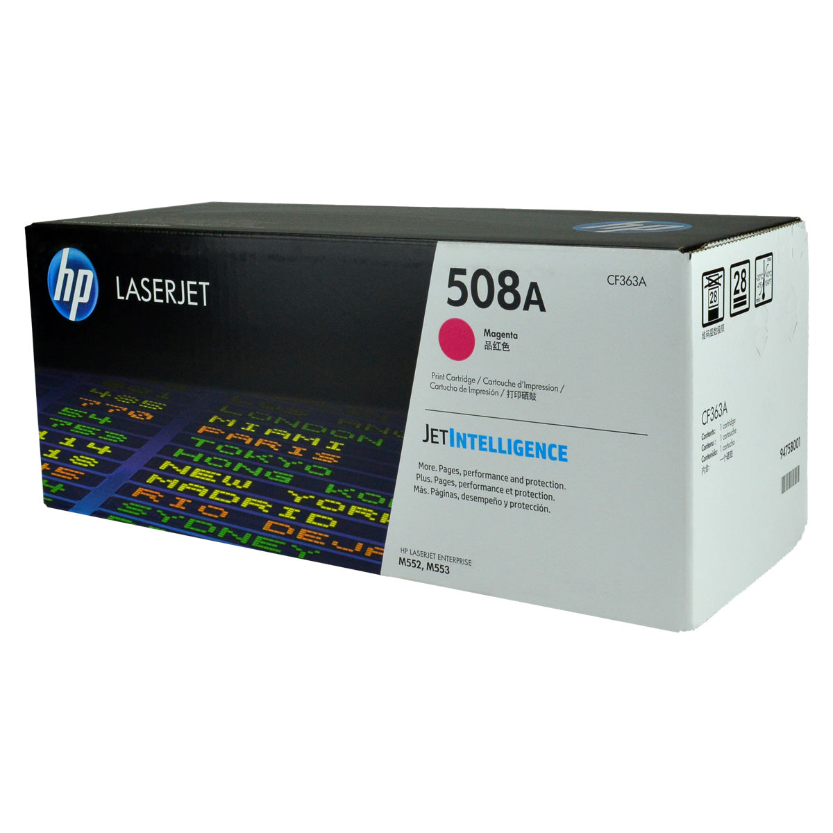 HP 508A (CF363A) Toner Cartridge, Magenta 5K Yield