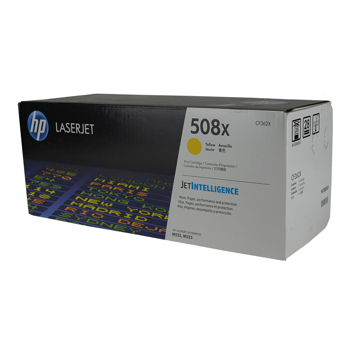 HP 508X (CF362X) Toner Cartridge, Yellow 9.5K High Yield