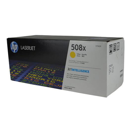 HP 508X (CF362X) Toner Cartridge, Yellow 9.5K High Yield