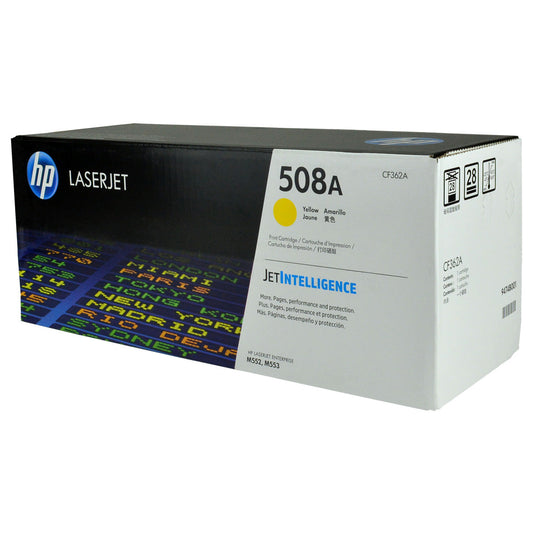 HP 508A (CF362A) Toner Cartridge, Yellow 5K Yield