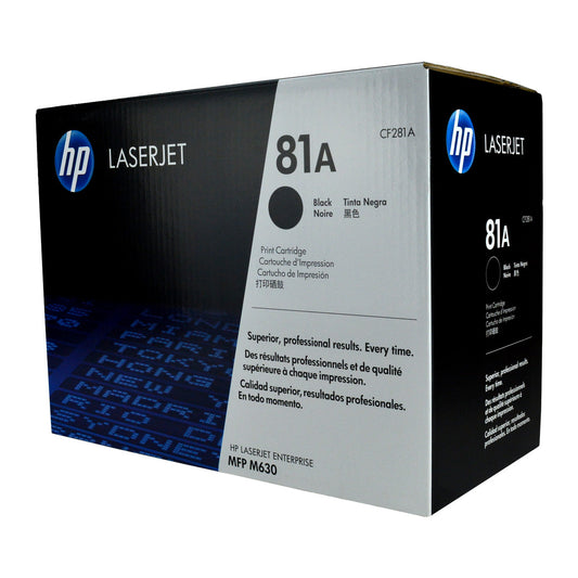 HP 81A (CF281A) Toner Cartridge, Black 10.5K Yield