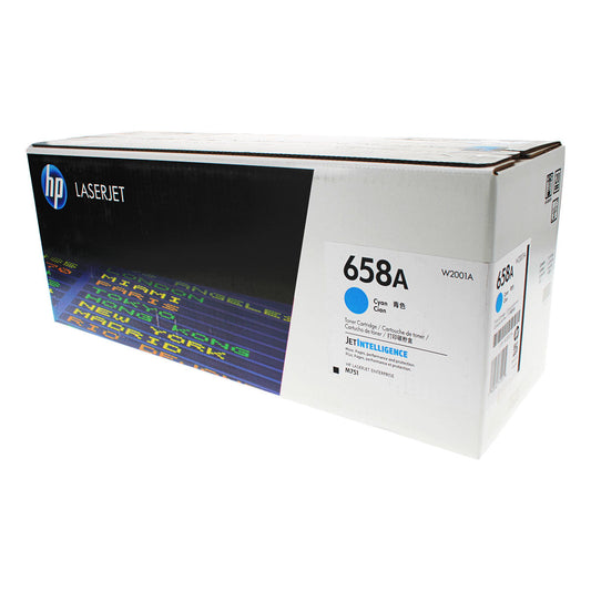 HP 658A (W2001A) Toner Cartridge, Cyan 6K Yield