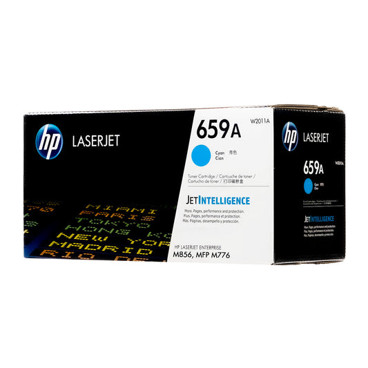 HP 659A (W2011A) Toner Cartridge, Cyan 13K Yield