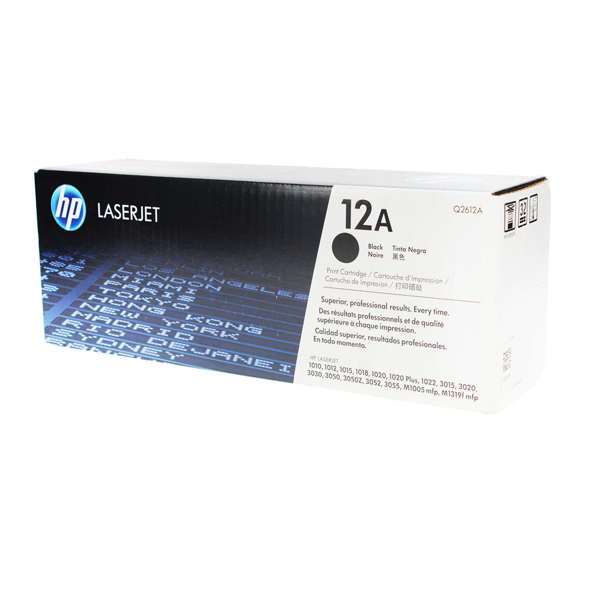 HP 12A (Q2612A) Toner Cartridge, Black 2K Yield