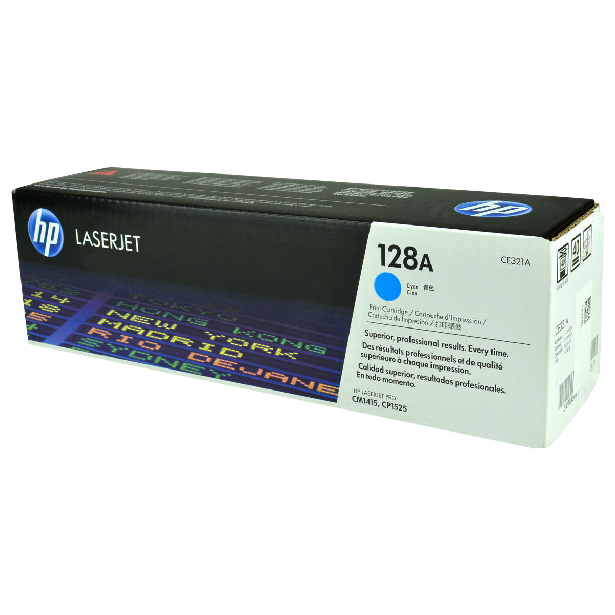 HP 128A (CE321A) Toner Cartridge, Cyan 1.3K Yield