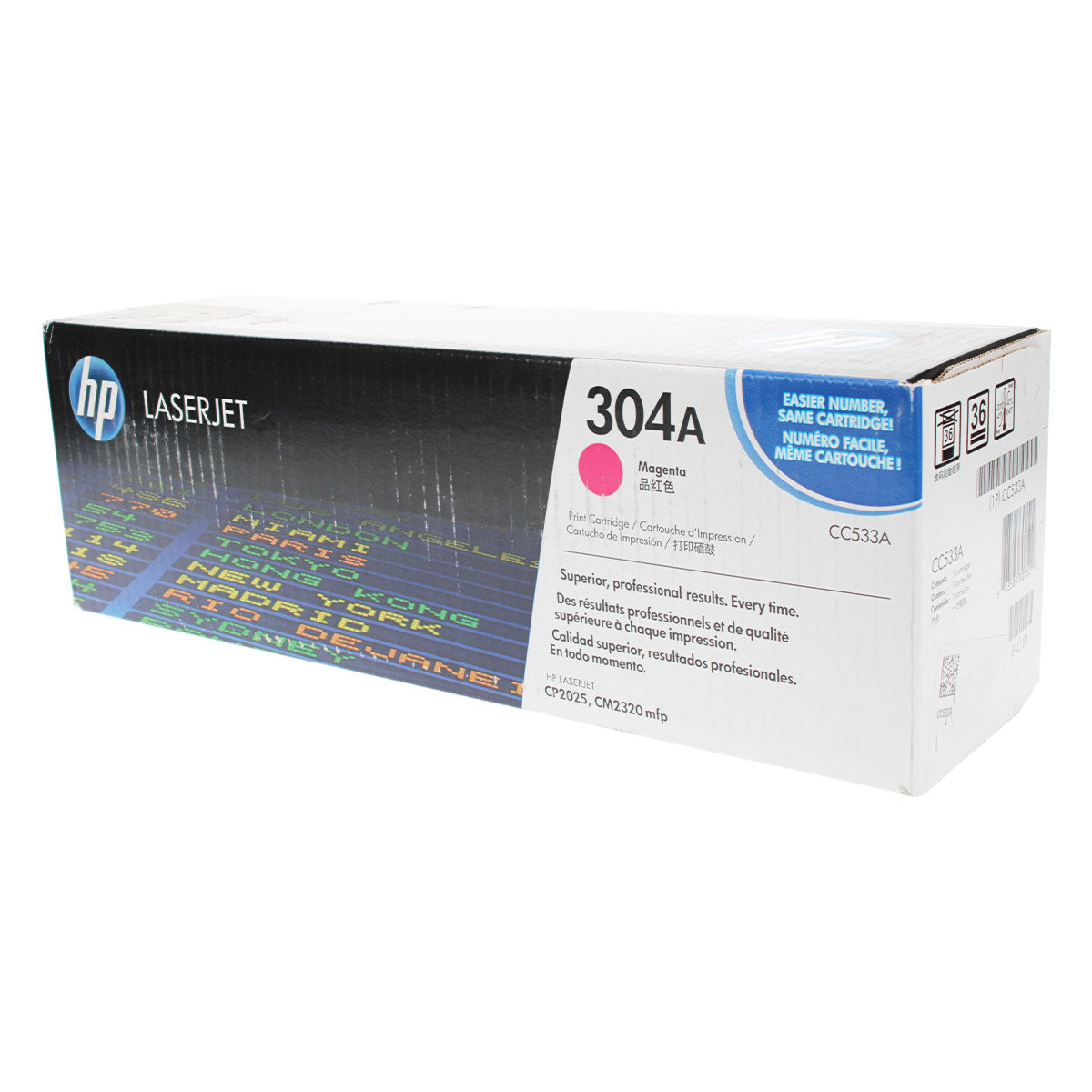 HP 304A (CC533A) Toner Cartridge, Magenta 2.8K Yield