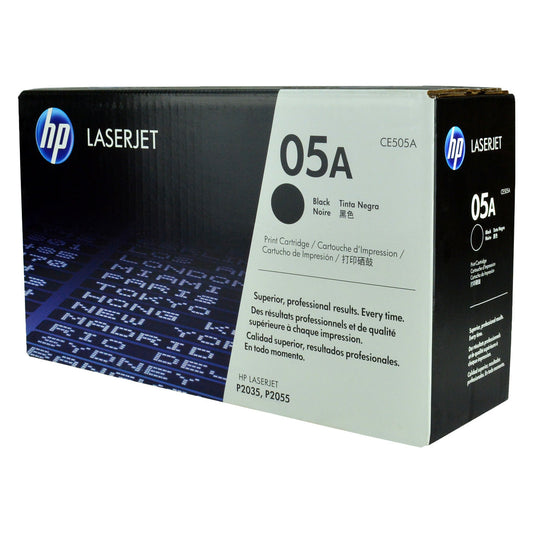 HP 05A (CE505A) Toner Cartridge, Black 2.3K Yield