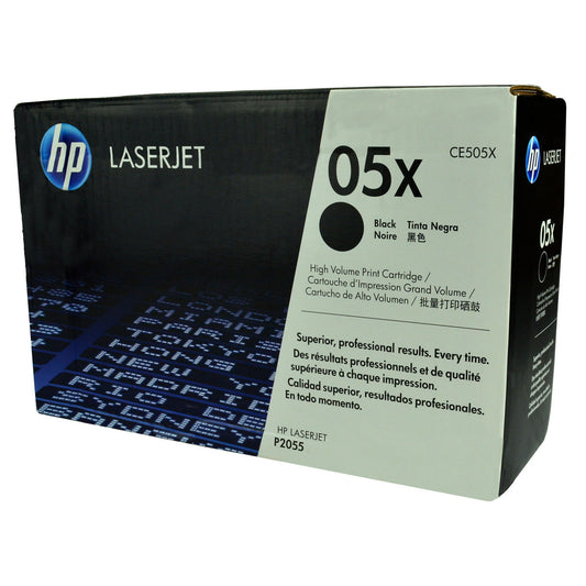 HP 05X (CE505X) Toner Cartridge, Black 6.5K High Yield