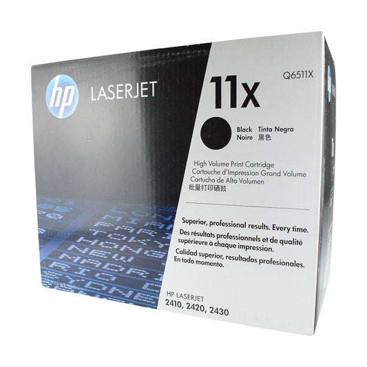 HP 11X (Q6511X) Toner Cartridge, Black 12K High Yield