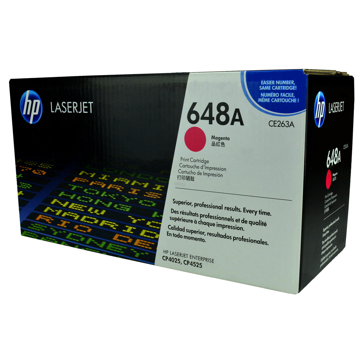 HP 648A (CE263A) Toner Cartridge, Magenta 11K Yield