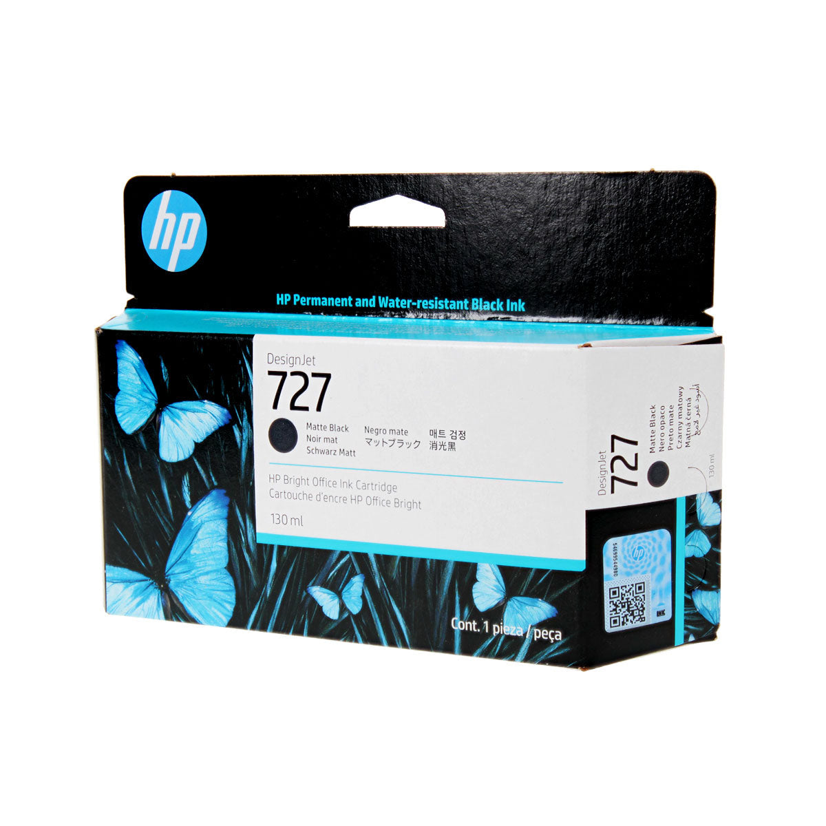 HP 727 (B3P22A) Inkjet, Black 130 Yield