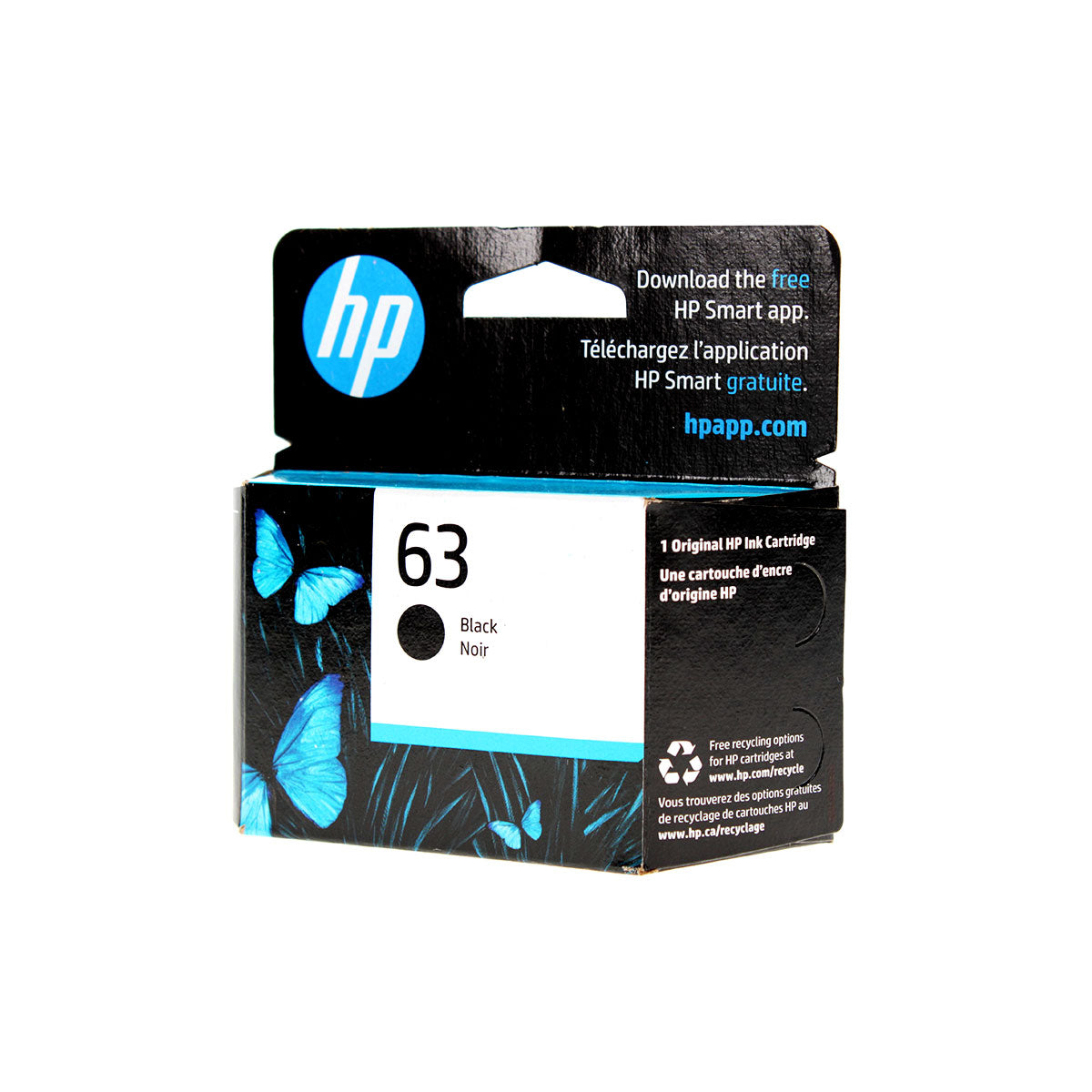 HP 63 (F6U62AN) Inkjet, Black 190 Yield