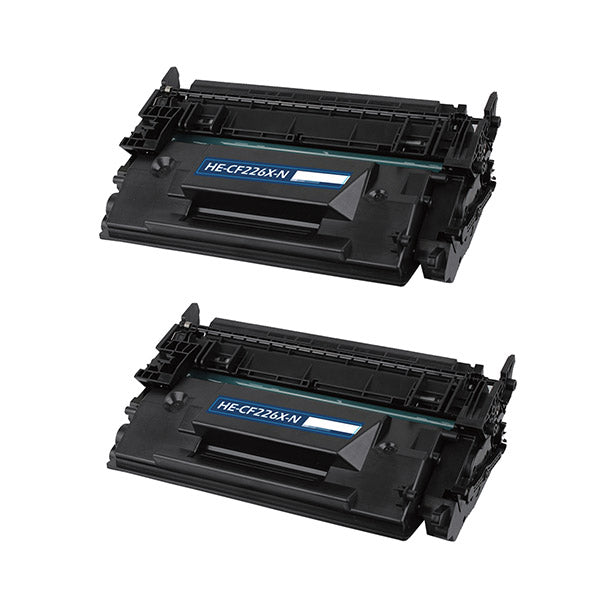 HP 26X Remanufactured Toner Cartridge Black 9K High Yield *2/Pack