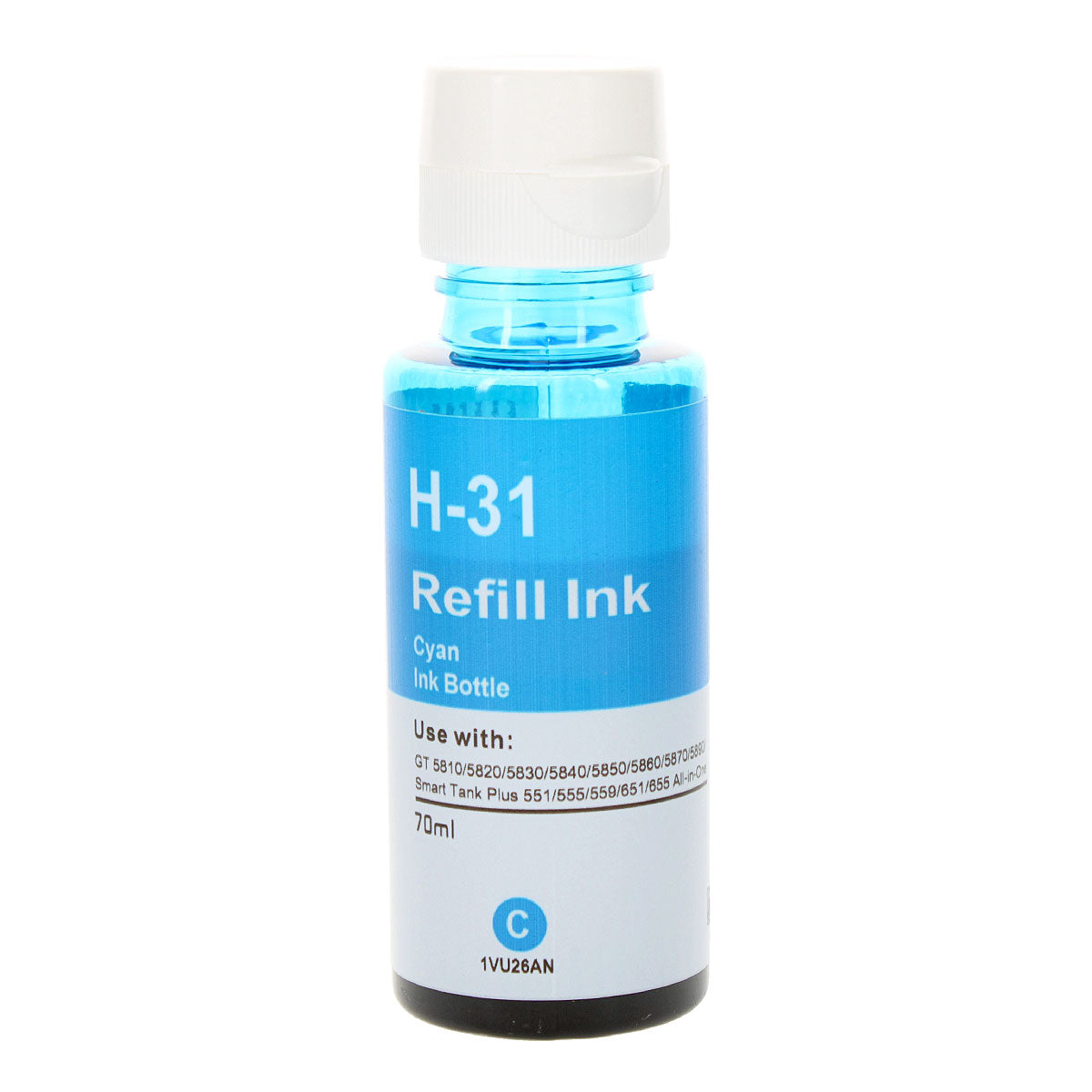 HP 31 Remanufactured Toner Cartridge Cyan 2665 Yield Ink Bottle