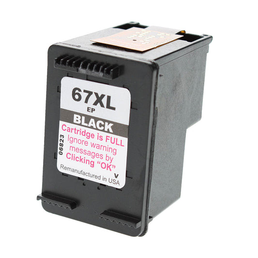 HP 67XL Remanufactured Toner Cartridge Black 240 High Yield (E-Patch)