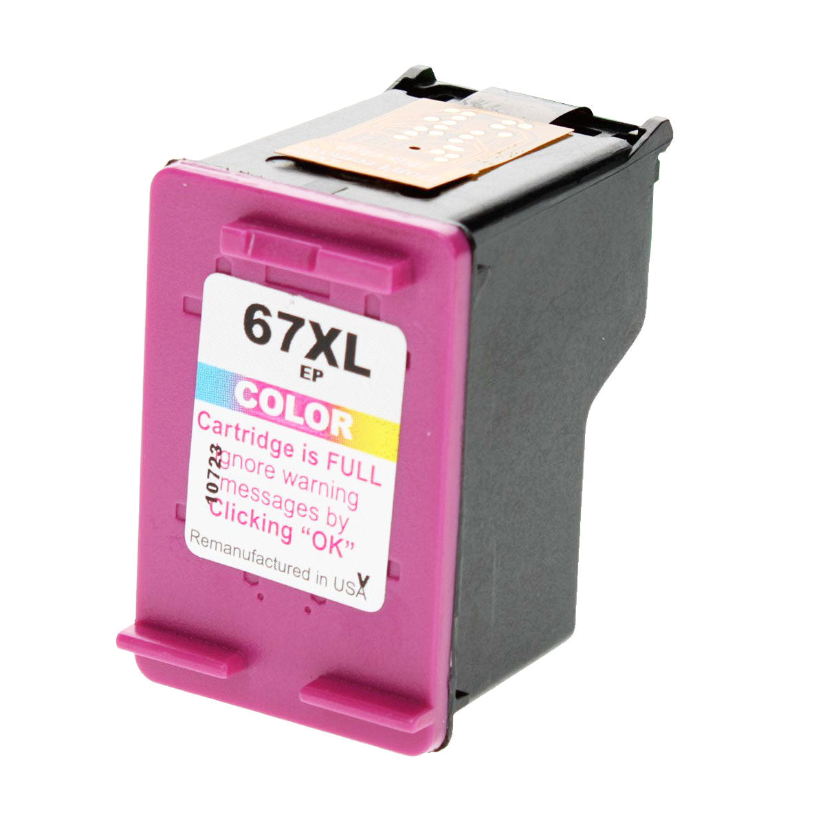 HP 67XL Remanufactured Toner Cartridge Tri-Color 200 High Yield (E-Patch)