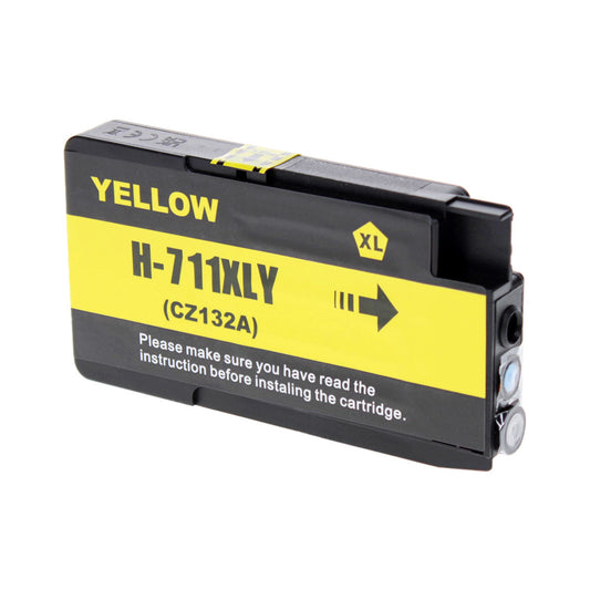 HP 711 Remanufactured Toner Cartridge Yellow 29 Ml