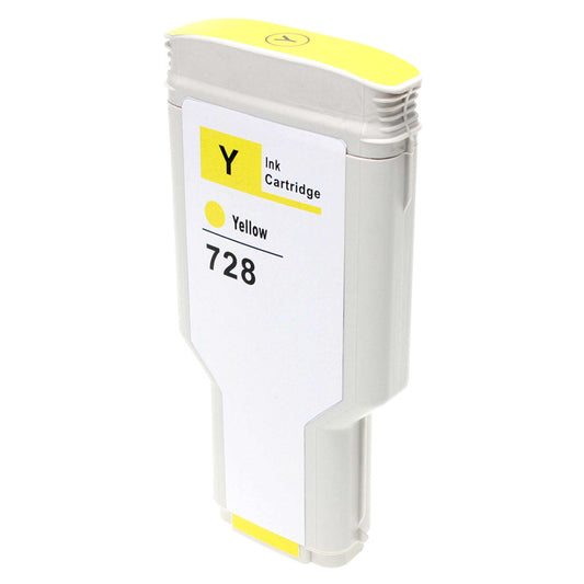HP 728 Remanufactured Toner Cartridge Yellow 300 Ml