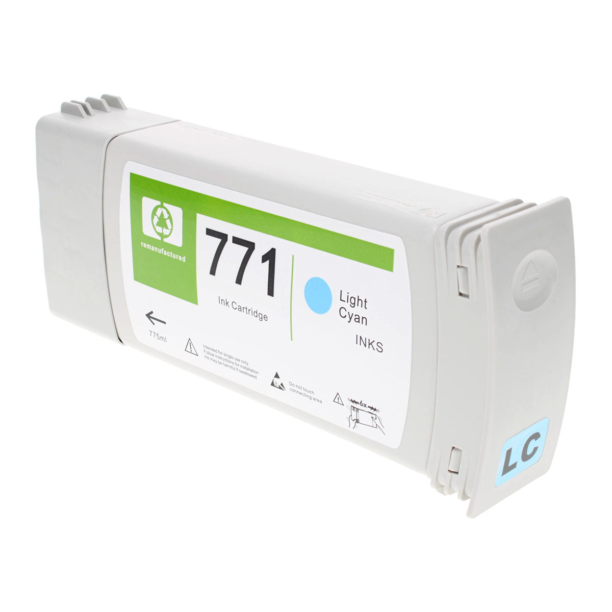 HP 771A Remanufactured Toner Cartridge Light Cyan 775Ml