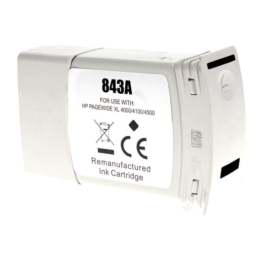 HP 843A Remanufactured Toner Cartridge Black 400Ml