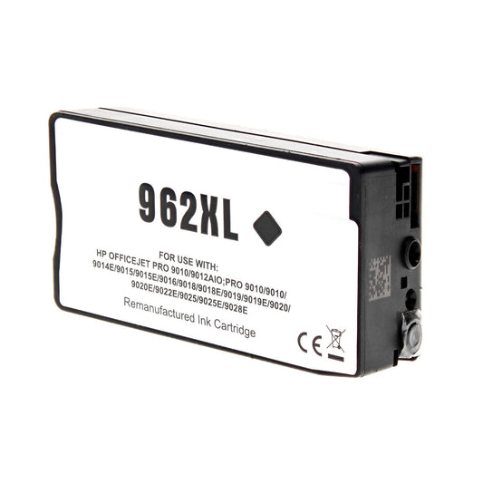 HP 962XL Remanufactured Toner Cartridge Black 2000 High Yield Firmware Enhanced