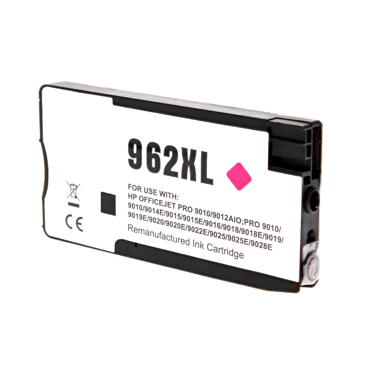 HP 962XL Remanufactured Toner Cartridge Magenta 1600 High Yield Firmware Enhanced