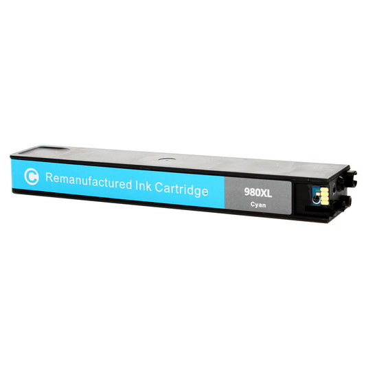 HP 980 Remanufactured Toner Cartridge Cyan 6600 Yield