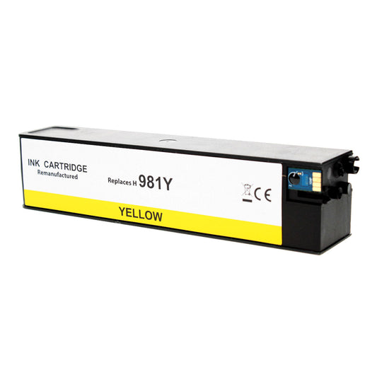 HP 981Y Remanufactured Toner Cartridge Yellow 16000 Extra High Yield