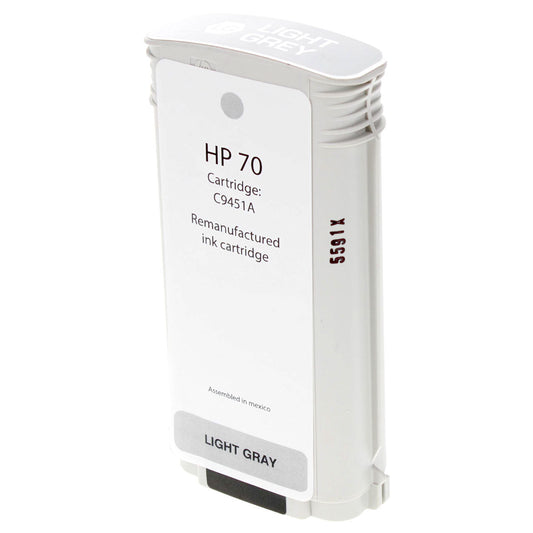 HP 70 Remanufactured Toner Cartridge Light Gray 130Ml
