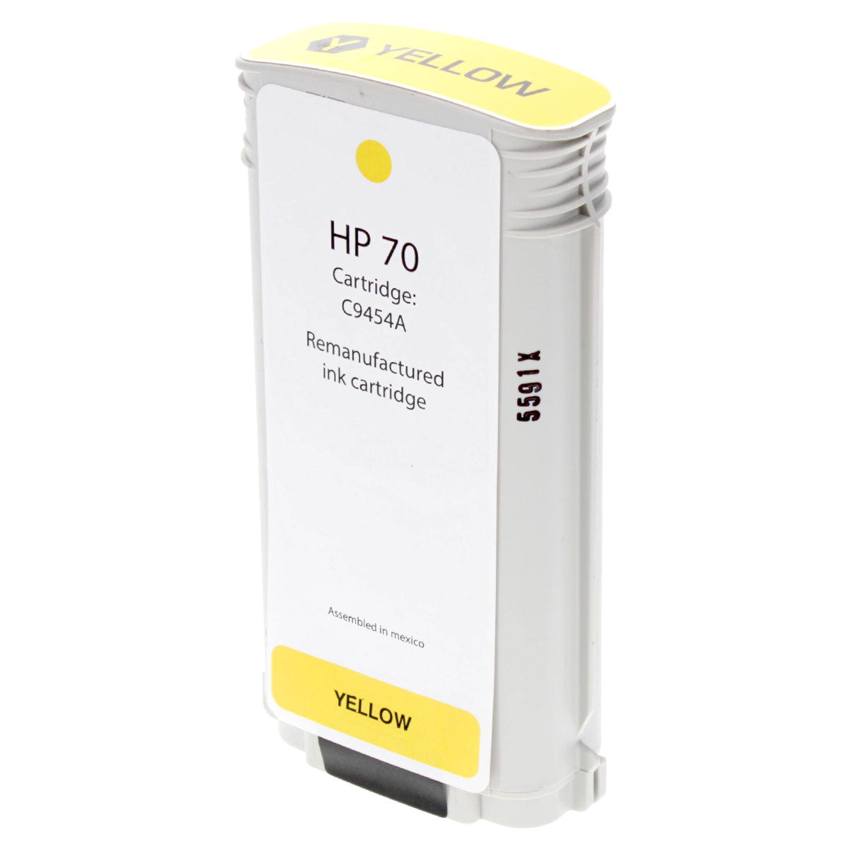 HP 70 Remanufactured Toner Cartridge Yellow 130Ml