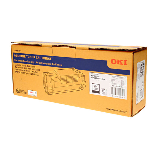 Okidata (45396224) Toner Cartridge, Black 12.9K Yield