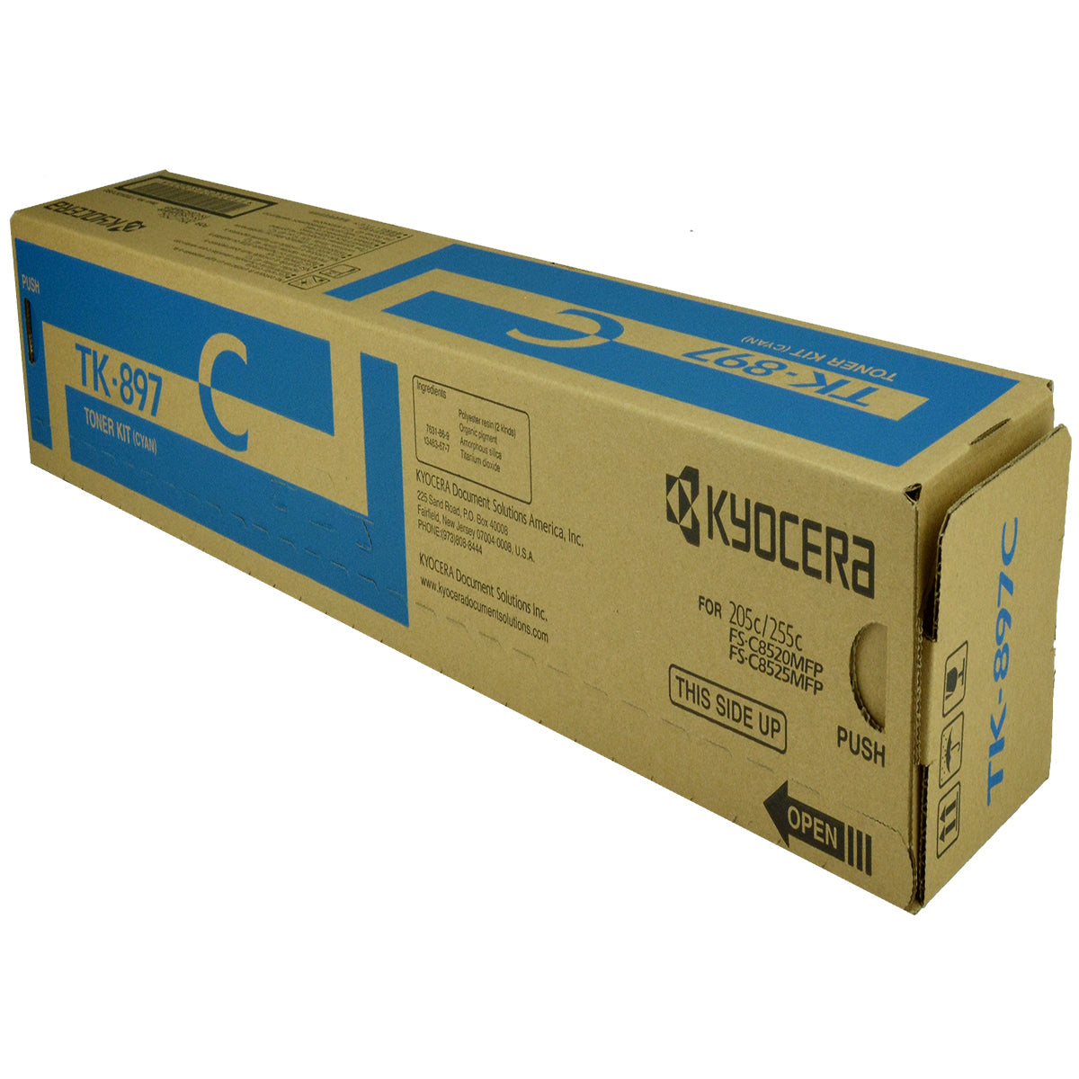 Copystar TK-897C (1T02K0CUS0) Toner Cartridge, Cyan 6K Yield